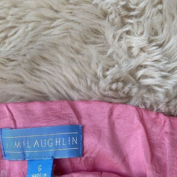 J. McLaughlin Vintage Pink Silk Bustier Size 6 - Picture 6 of 6